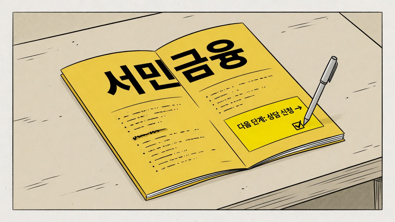 서민금융 지원 한눈에 — 햇살론·은행대출·미소금융 구분 (2026)